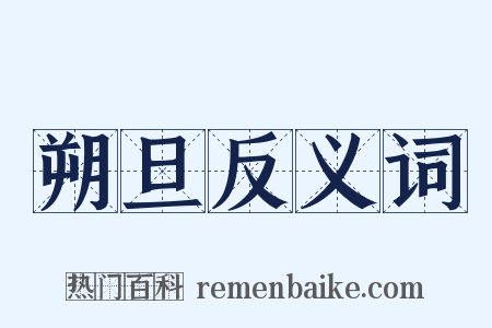 朔旦反义词是什么意思的图片